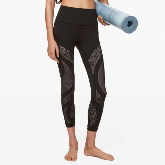 lululemon athletica Pants - Lululemon Wunder Under High-Rise Tight 25" *Lace 🖤✨